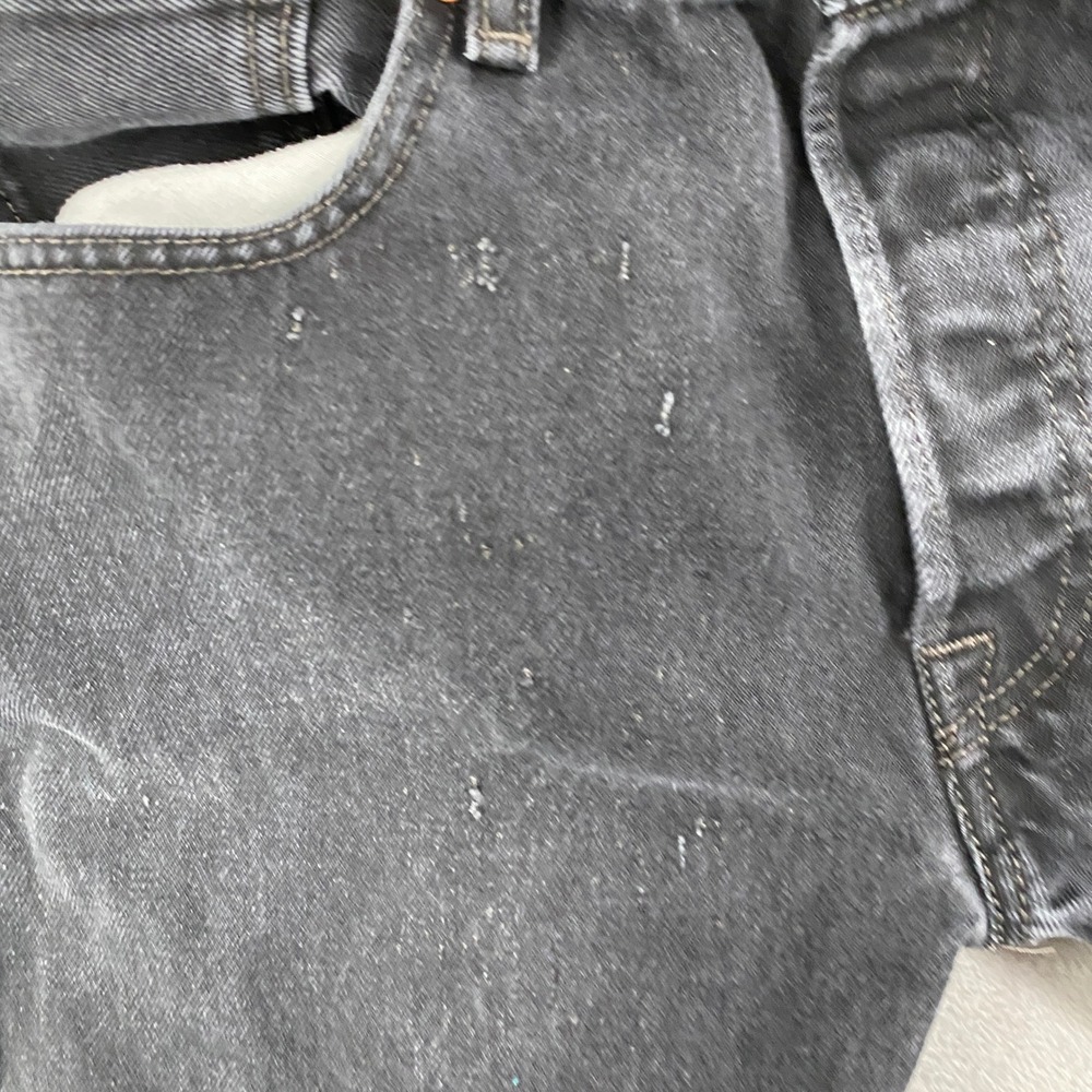 Levis 501 Original Fit Jeans Mens 32x32 Black Straight Leg Button Fly Denim - Picture 11 of 16